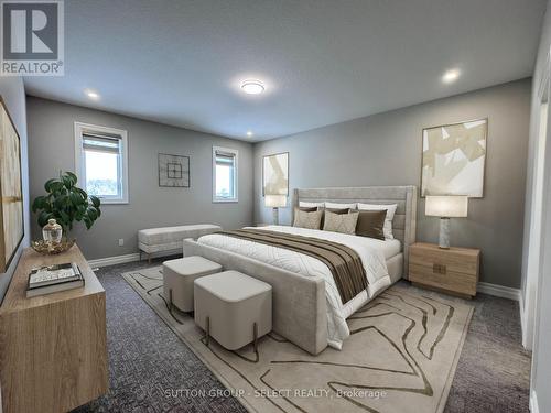 VIRTUALLY STAGED MASTER - 123 Foxborough Place, Thames Centre (Thorndale), ON - Indoor Photo Showing Bedroom