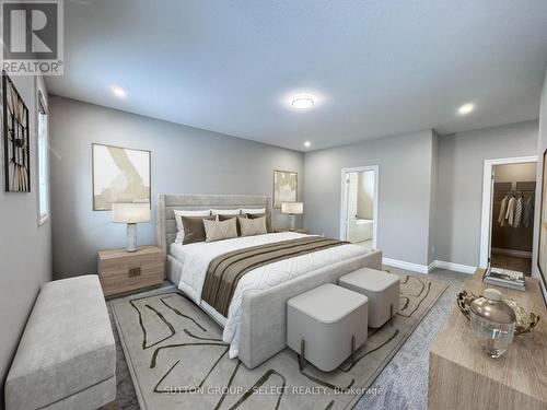 VIRTUALLY STAGED MASTER - 123 Foxborough Place, Thames Centre (Thorndale), ON - Indoor Photo Showing Bedroom