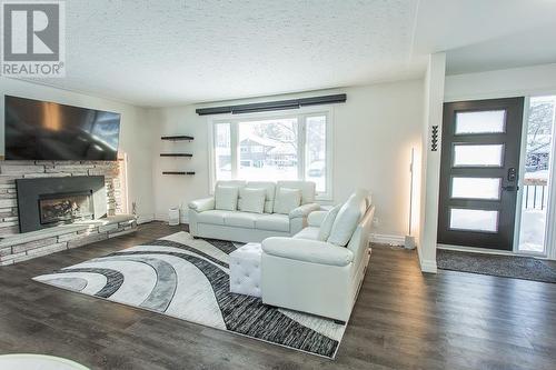 17 Linstedt St, Sault Ste. Marie, ON - Indoor Photo Showing Living Room With Fireplace