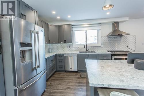 17 Linstedt St, Sault Ste. Marie, ON - Indoor Photo Showing Kitchen With Upgraded Kitchen