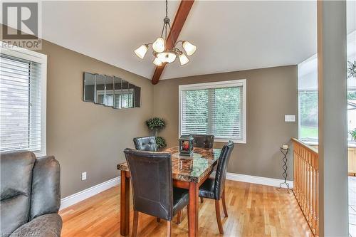 Dining area with a wealth of natural light - 46 Hodgins Crescent, Woodstock, ON - Indoor Photo Showing Dining Room