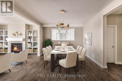 121 Discovery Crescent, Ottawa, ON - Indoor Photo Showing Dining Room With Fireplace