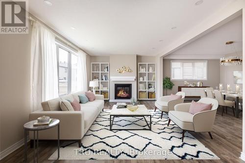 121 Discovery Crescent, Ottawa, ON - Indoor Photo Showing Living Room With Fireplace