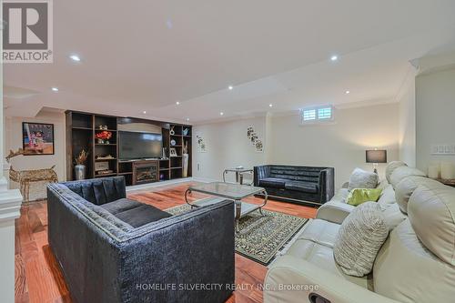 5 Highvalley Circle, Brampton, ON - Indoor Photo Showing Living Room With Fireplace