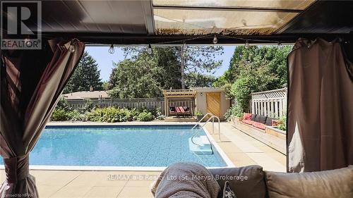 18 Conway Court, Zorra (Thamesford), ON - Outdoor With In Ground Pool With Deck Patio Veranda