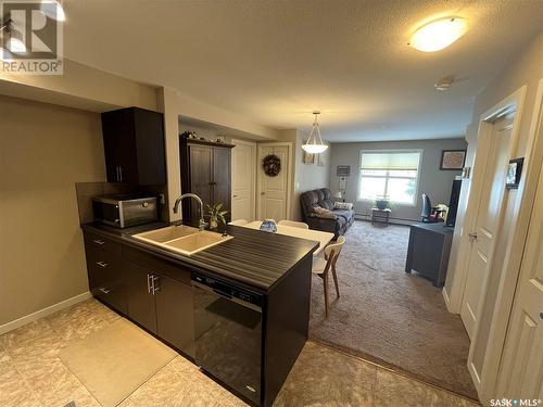 1107 5500 Mitchinson Way, Regina, SK - Indoor Photo Showing Kitchen With Double Sink