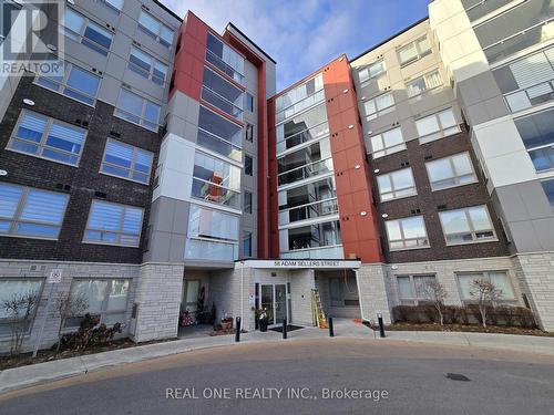 402 - 58 Adam Sellers Street, Markham, ON - Outdoor With Balcony With Facade