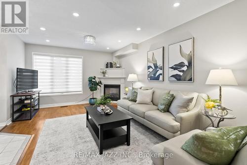 8 Odessa Crescent, Whitby (Rolling Acres), ON - Indoor Photo Showing Living Room With Fireplace