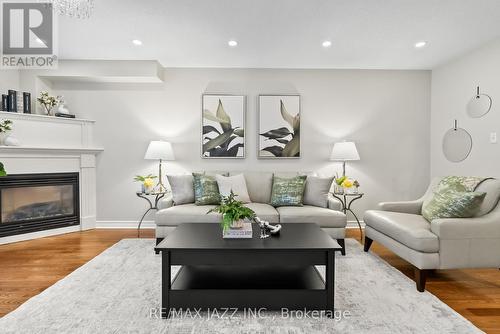 8 Odessa Crescent, Whitby (Rolling Acres), ON - Indoor Photo Showing Living Room With Fireplace