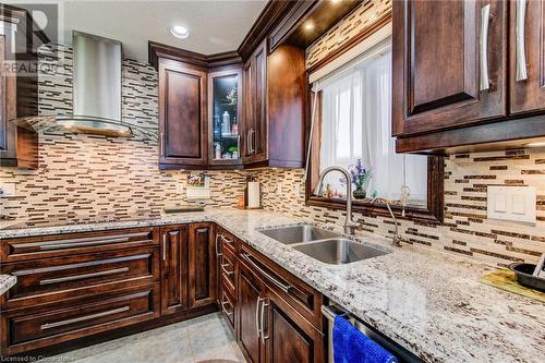 48 Wayne Avenue, Cambridge, ON - Indoor Photo Showing Kitchen With Double Sink With Upgraded Kitchen