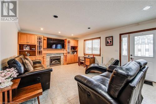 48 Wayne Avenue, Cambridge, ON - Indoor Photo Showing Living Room With Fireplace