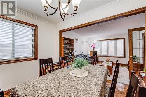 Formal dining room beside the living room - 48 Wayne Avenue, Cambridge, ON - Indoor Photo Showing Dining Room