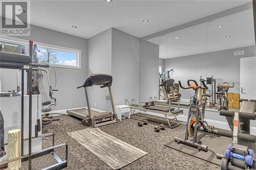 551 Ross Beach Road, Lakeshore, ON - Indoor Photo Showing Gym Room