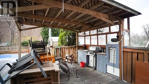 3158 Sandwich Street, Windsor, ON - Outdoor With Deck Patio Veranda With Exterior