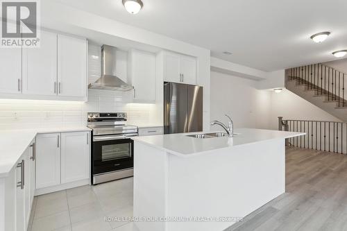 1536 Moonseed Place, Milton, ON - Indoor Photo Showing Kitchen With Stainless Steel Kitchen With Double Sink With Upgraded Kitchen