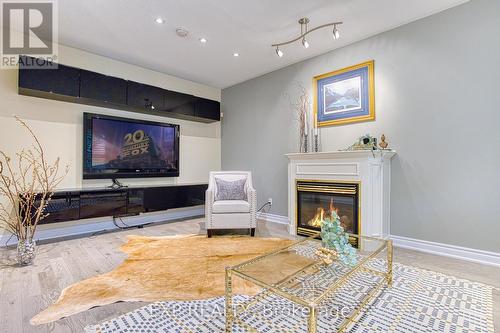 96 Glenmeadow Crescent, Hamilton, ON - Indoor Photo Showing Living Room With Fireplace