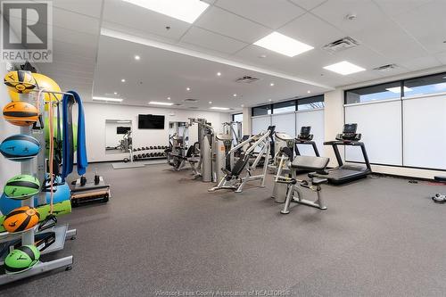 14400 Tecumseh Road East Unit# 105, Tecumseh, ON - Indoor Photo Showing Gym Room