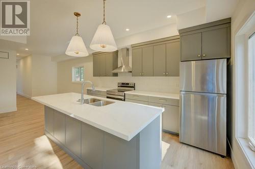 20 Stanley Avenue, Kitchener, ON - Indoor Photo Showing Kitchen With Double Sink