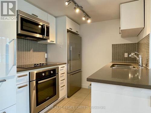 424 - 295 Adelaide Street W, Toronto, ON - Indoor Photo Showing Kitchen With Stainless Steel Kitchen With Double Sink With Upgraded Kitchen