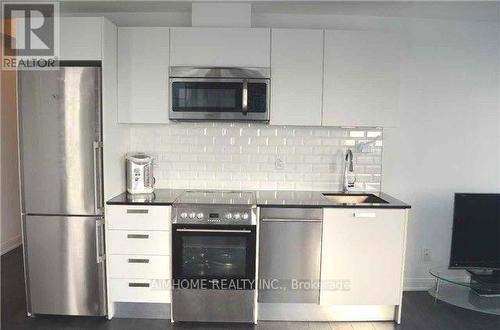 3702 - 42 Charles Street E, Toronto, ON - Indoor Photo Showing Kitchen With Stainless Steel Kitchen With Upgraded Kitchen