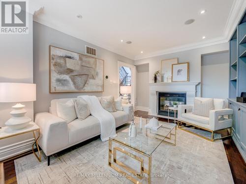 1050 Masters Green, Oakville, ON - Indoor Photo Showing Living Room With Fireplace