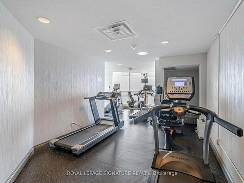 2801-45 Kingsbridge Gardens Circ, Mississauga, ON - Indoor Photo Showing Gym Room