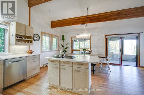 1033 Point Ideal Road, Lake Of Bays (Franklin), ON - Indoor Photo Showing Kitchen With Double Sink