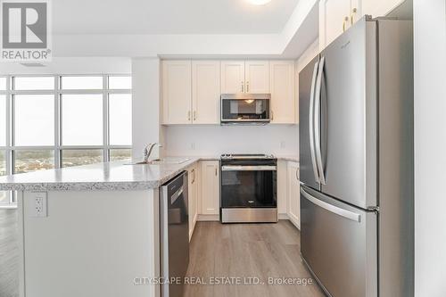 1105 - 460 Dundas Street E, Hamilton, ON - Indoor Photo Showing Kitchen With Double Sink