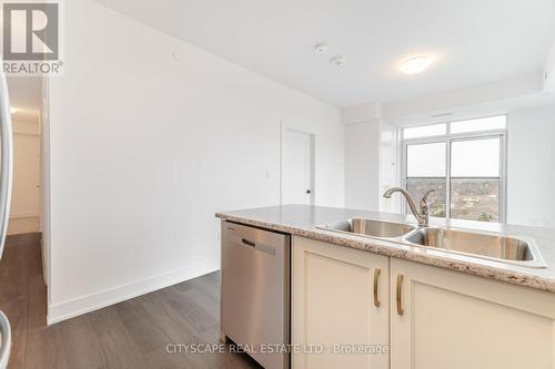 1105 - 460 Dundas Street E, Hamilton, ON - Indoor Photo Showing Kitchen With Double Sink