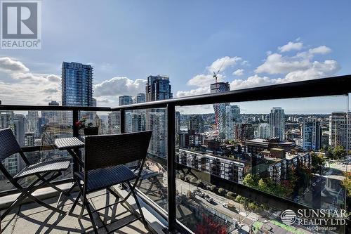 1804 1003 Burnaby Street, Vancouver, BC - Outdoor With Balcony With View