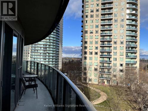 601 - 60 Absolute Avenue, Mississauga (City Centre), ON - Outdoor With Balcony With Facade