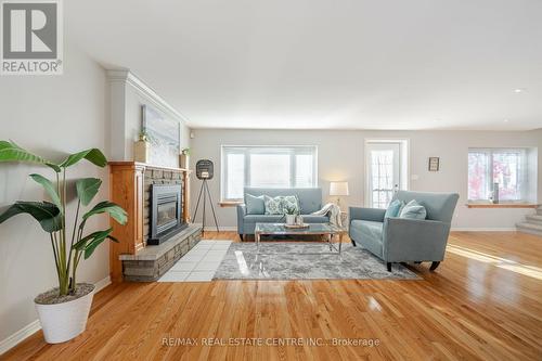 19 Oakwood Avenue N, Mississauga, ON - Indoor Photo Showing Living Room With Fireplace