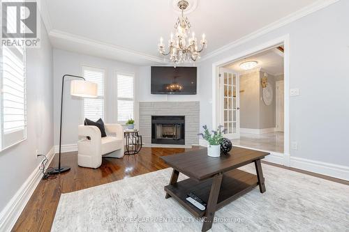 1225 Saddler Circle, Oakville, ON - Indoor Photo Showing Living Room With Fireplace