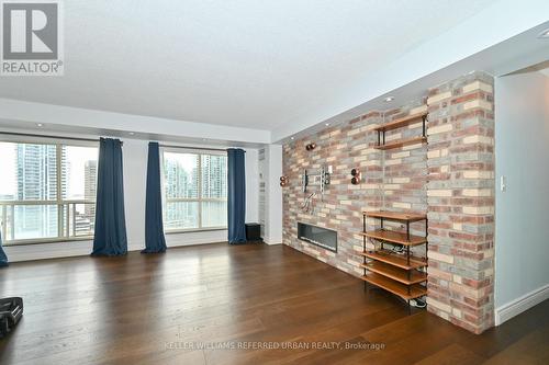 2103 - 25 The Esplanade, Toronto, ON - Indoor Photo Showing Living Room With Fireplace