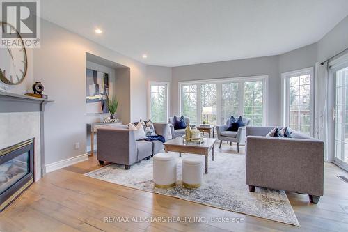 11045 Inglis Drive, Milton, ON - Indoor Photo Showing Living Room With Fireplace