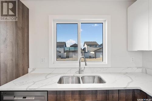 674 Mcormond Drive, Saskatoon, SK - Indoor Photo Showing Kitchen With Double Sink