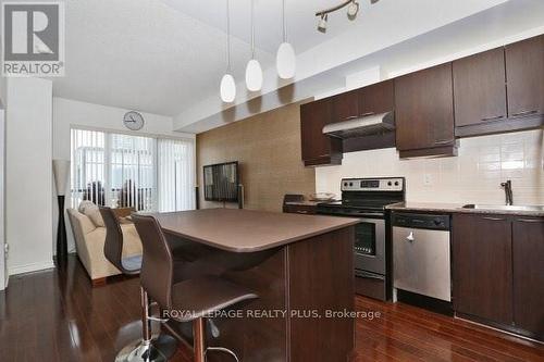 906 - 385 Prince Of Wales Drive, Mississauga, ON - Indoor Photo Showing Kitchen With Stainless Steel Kitchen With Upgraded Kitchen