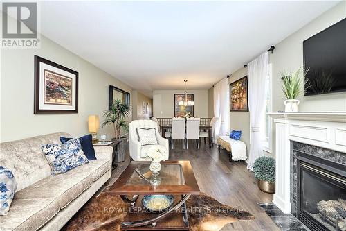 98 Cardinal Crescent, Welland, ON - Indoor Photo Showing Living Room With Fireplace