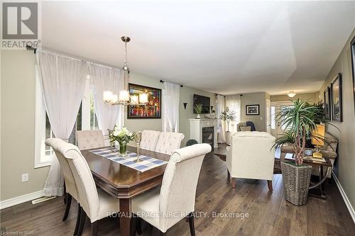 98 Cardinal Crescent, Welland, ON - Indoor Photo Showing Dining Room With Fireplace