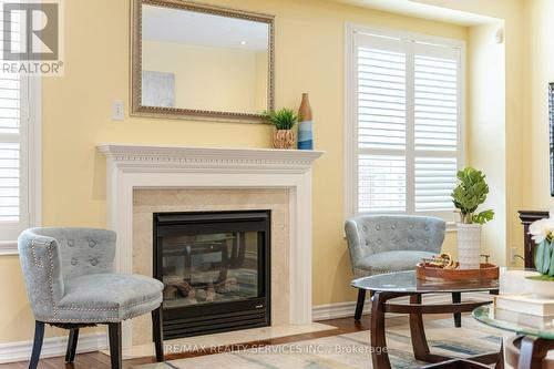 64 Edenbrook Hill Drive, Brampton, ON - Indoor Photo Showing Living Room With Fireplace