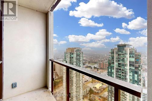 3406 - 36 Elm Drive W, Mississauga, ON - Outdoor With Balcony With View