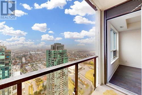 3406 - 36 Elm Drive W, Mississauga, ON - Outdoor With Balcony With View