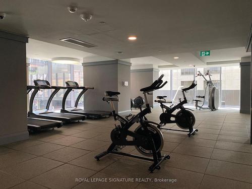 1801-188 Cumberland St, Toronto, ON - Indoor Photo Showing Gym Room