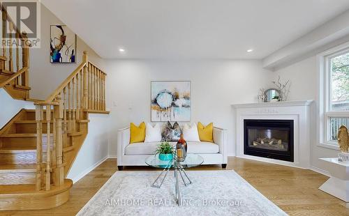 36 Meadowgrass Crescent, Markham, ON - Indoor Photo Showing Living Room With Fireplace