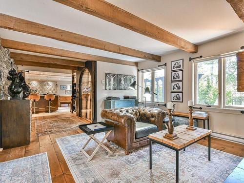 Salon - 55 Ch. De La Colline, Saint-Sauveur, QC - Indoor Photo Showing Living Room