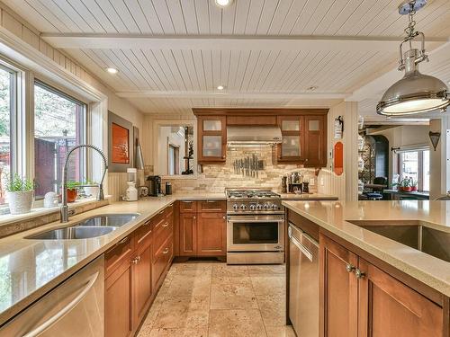 Cuisine - 55 Ch. De La Colline, Saint-Sauveur, QC - Indoor Photo Showing Kitchen With Double Sink With Upgraded Kitchen