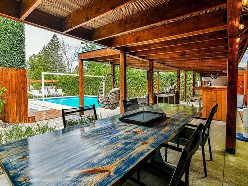 Cuisine - 55 Ch. De La Colline, Saint-Sauveur, QC - Outdoor With In Ground Pool With Exterior