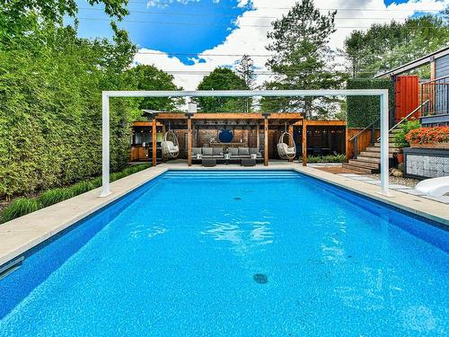 Piscine - 55 Ch. De La Colline, Saint-Sauveur, QC - Outdoor With In Ground Pool With Backyard