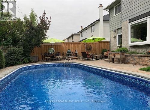 504 Mathewman Crescent, Burlington, ON - Outdoor With In Ground Pool With Backyard