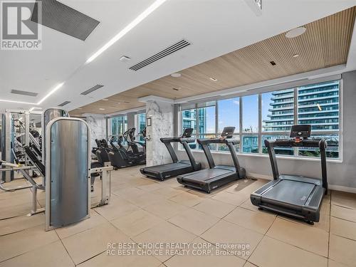 1008 - 65 Annie Craig Drive, Toronto, ON - Indoor Photo Showing Gym Room